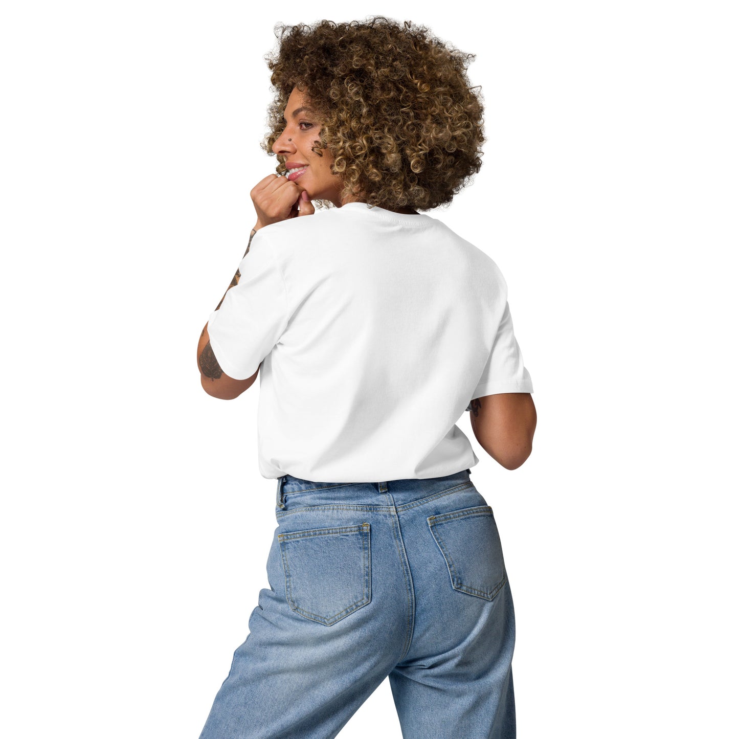 Valentynka Unisex organic cotton t-shirt in white