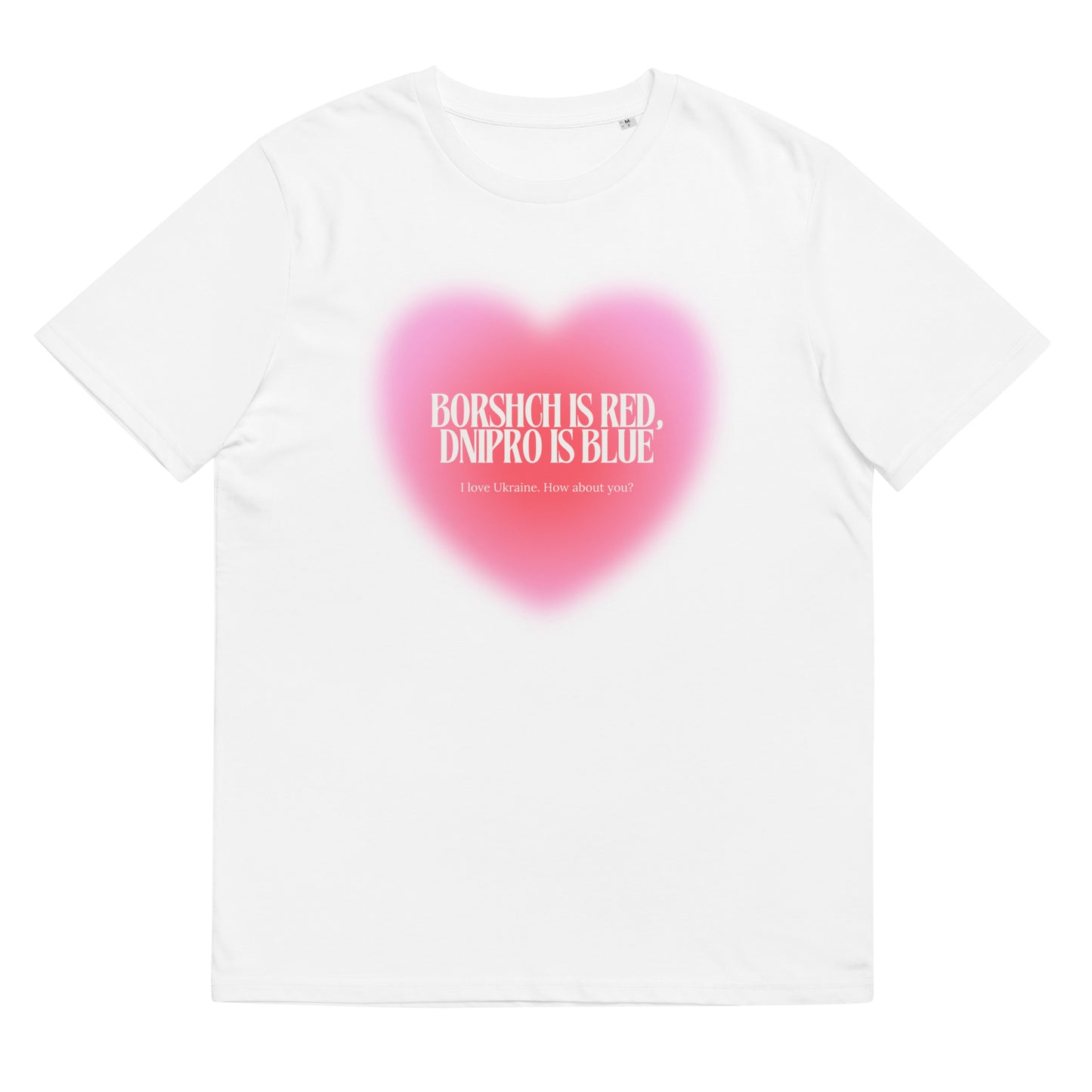 Valentynka Unisex organic cotton t-shirt in white
