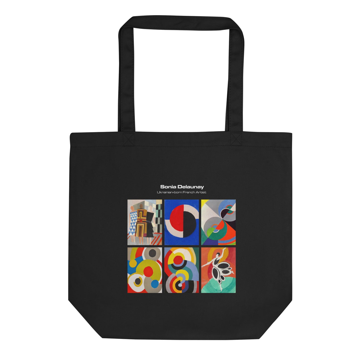 Sonia Delaunay printed Eco Tote Bag in black