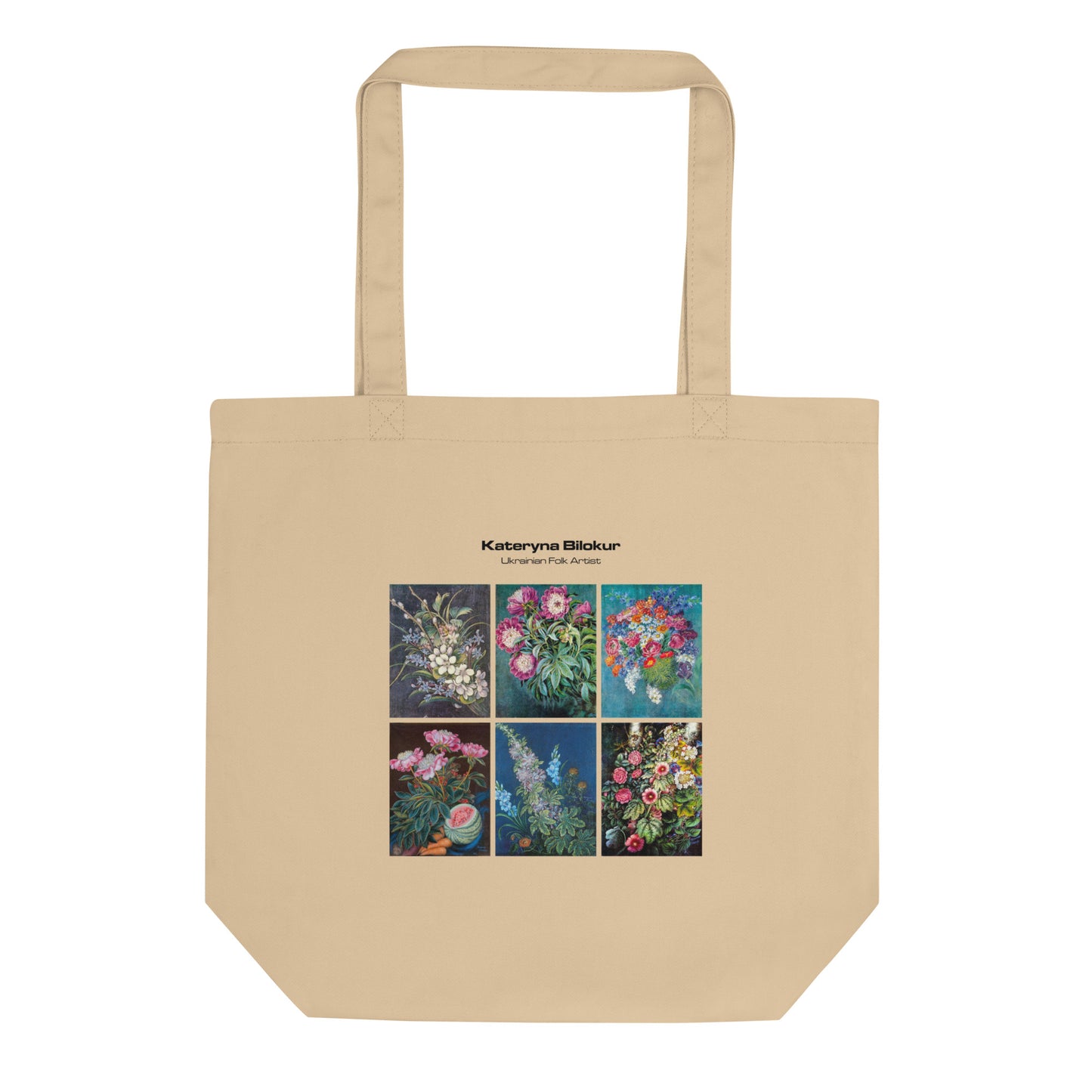 Kateryna Bilokur printed Eco Tote Bag in beige