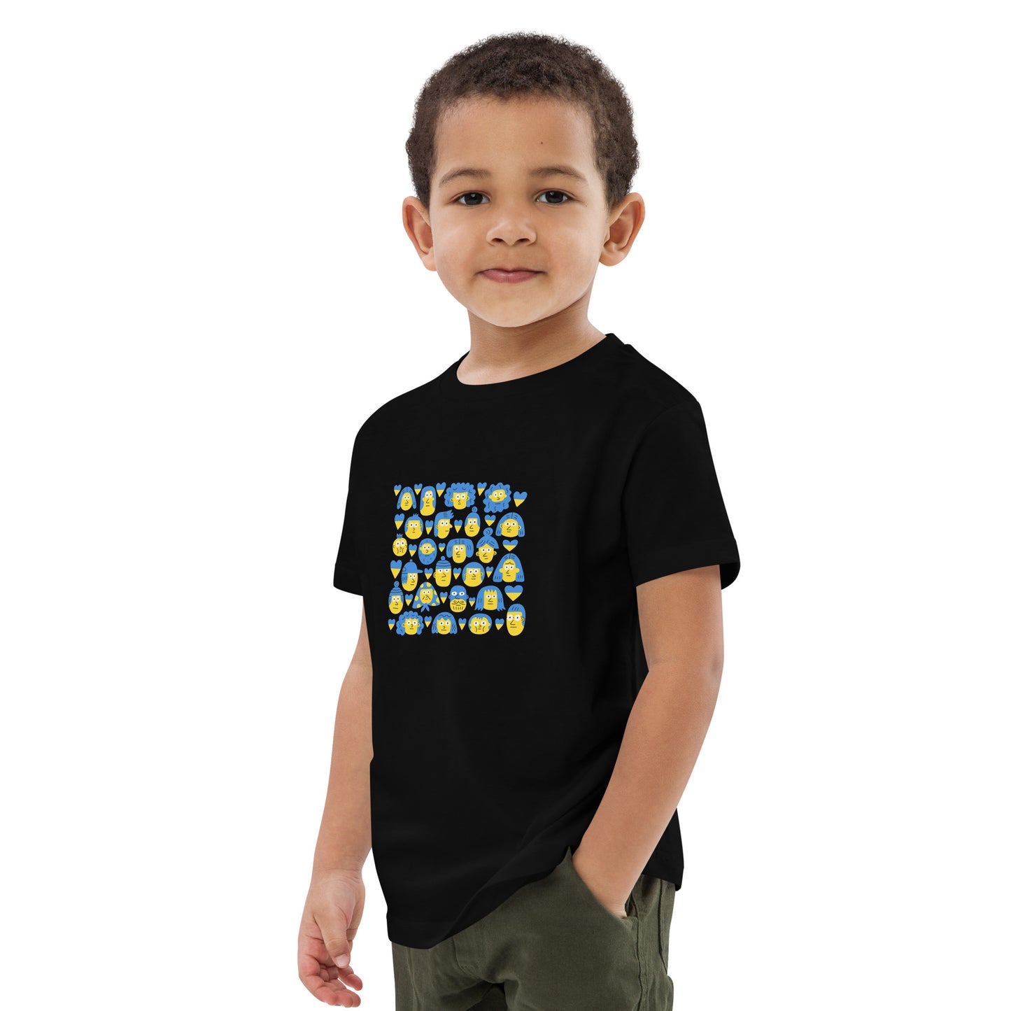 People by @nina_dzyvulska printed organic cotton kids t-shirt 3-14 yrs