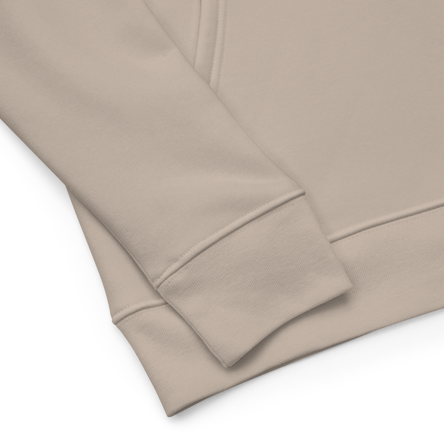 VOLYA Unisex essential eco hoodie with embroidery in beige