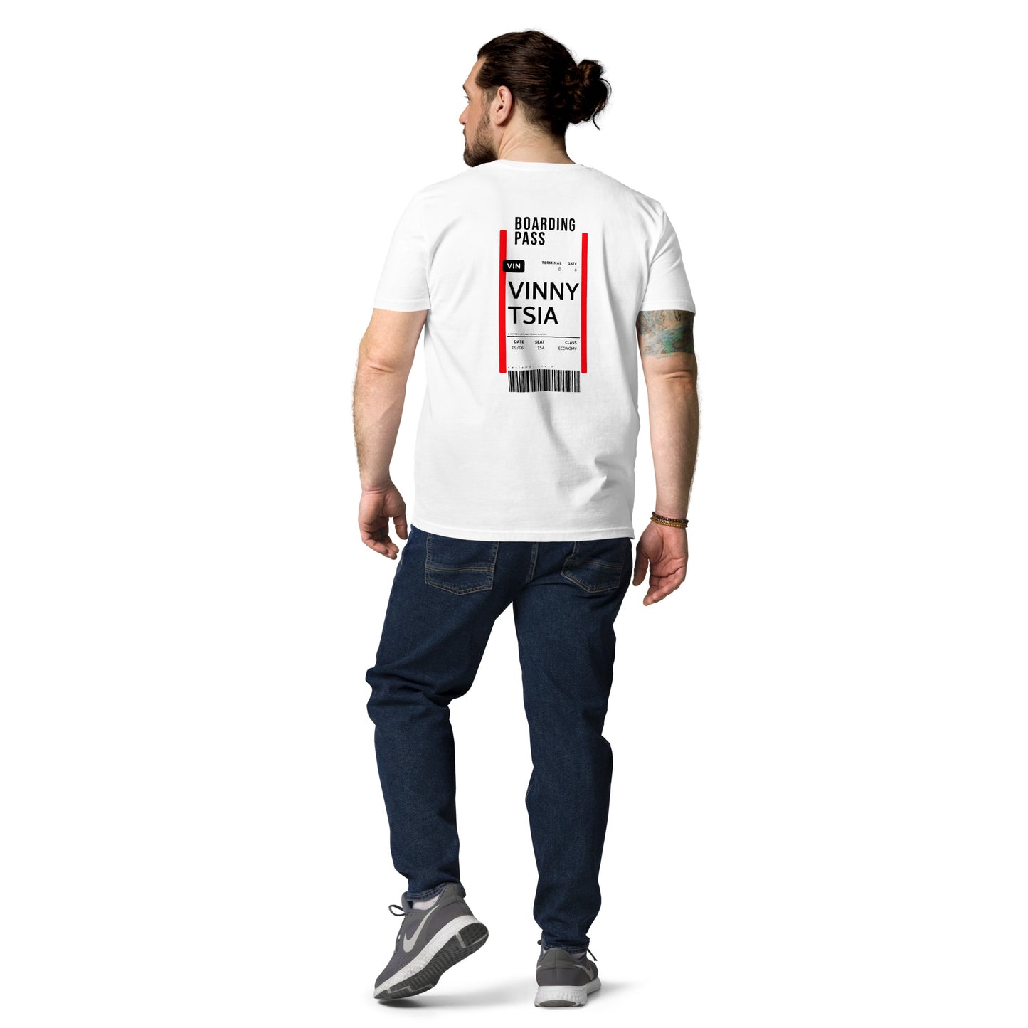 Boarding Pass Vinnytsia unisex organic cotton t-shirt