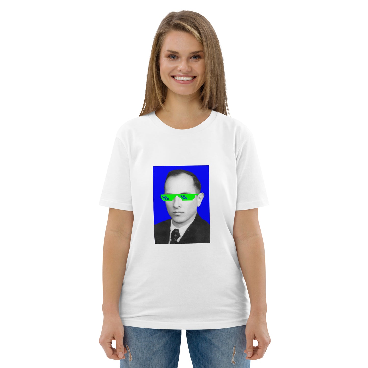 Who's Your Daddy? Unisex printed organic cotton t-shirt in white