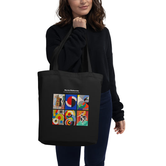 Sonia Delaunay printed Eco Tote Bag in black