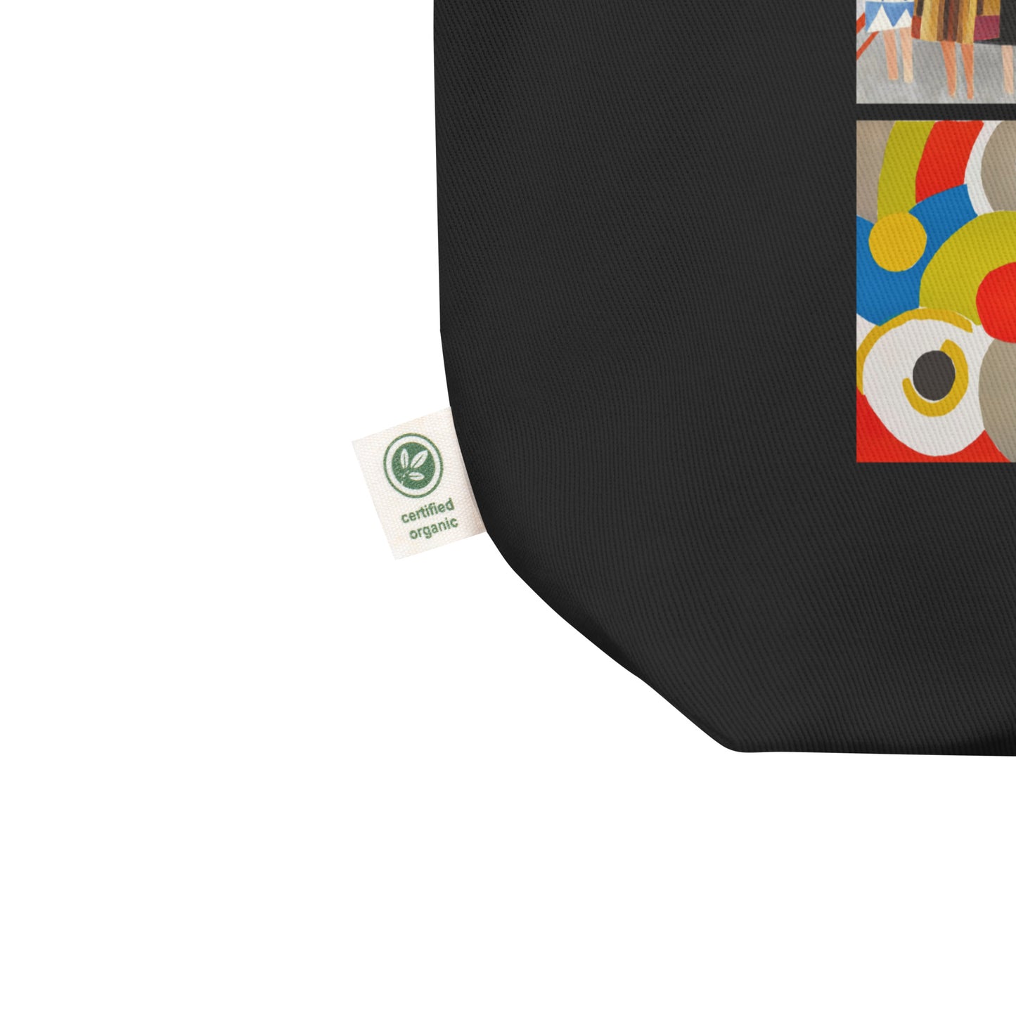Sonia Delaunay printed Eco Tote Bag in black
