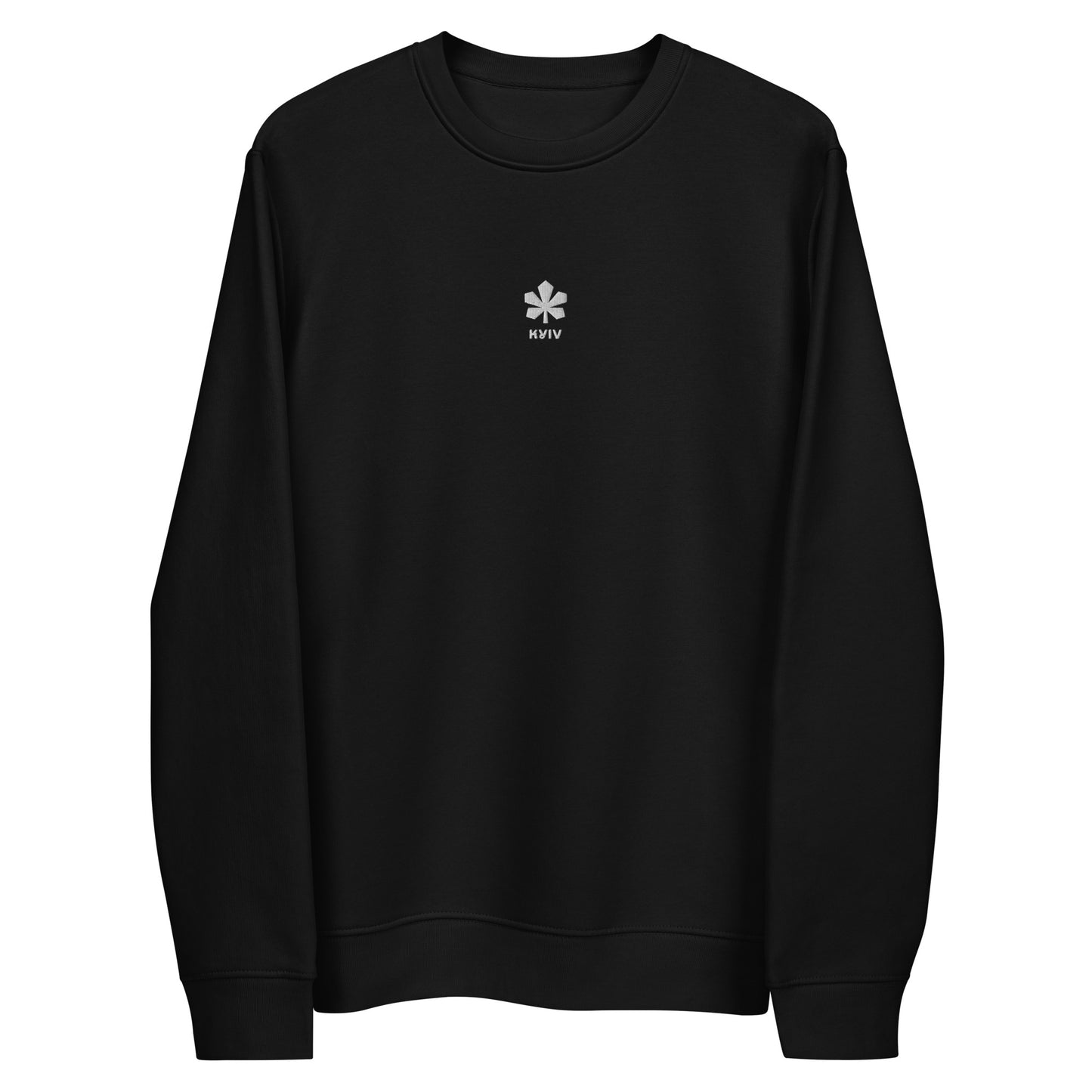 Kashtan unisex eco sweatshirt with embroidery in black