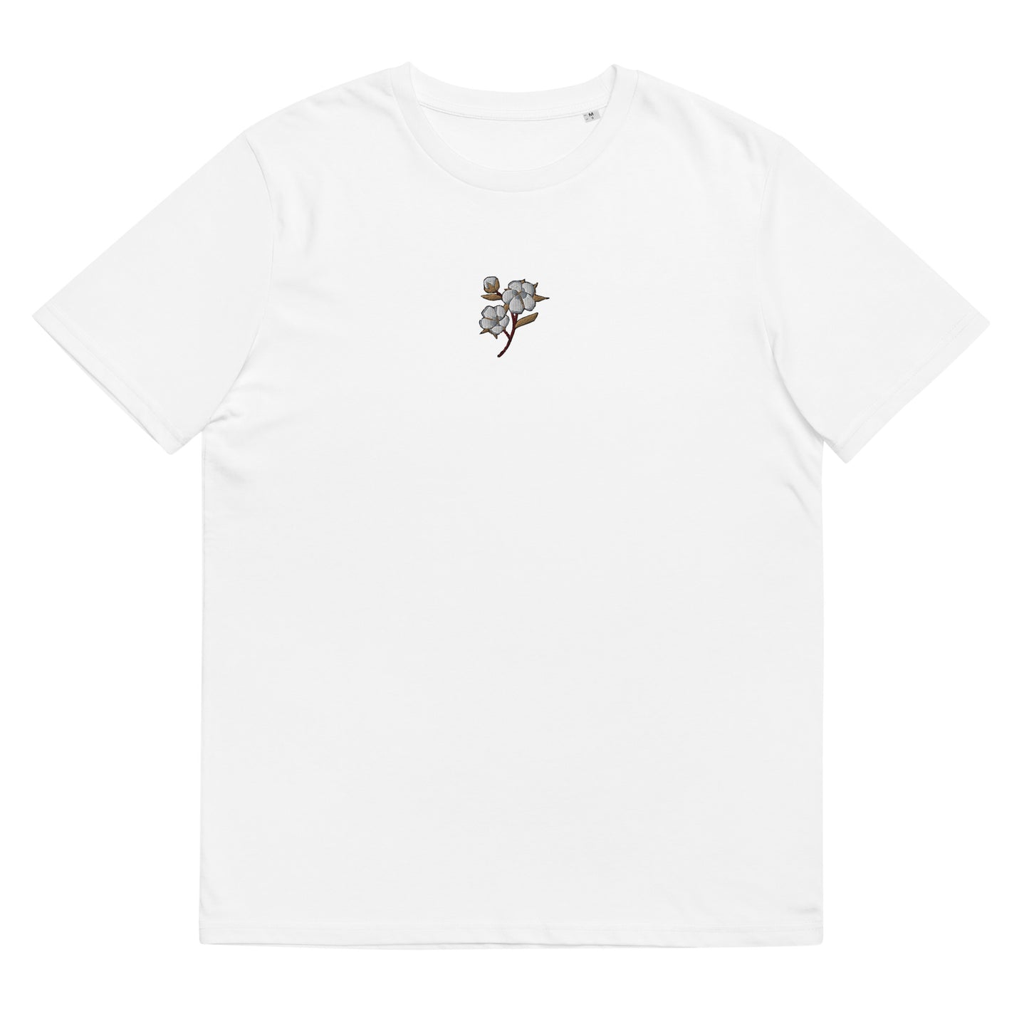 Bavovna unisex organic cotton t-shirt with embroidery in white
